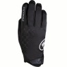 женские перчатки Roeckl Espa чёрные с белым